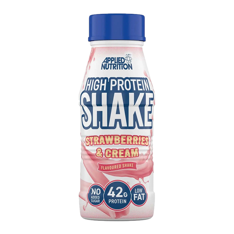 Strawberries & cream flavoured shake