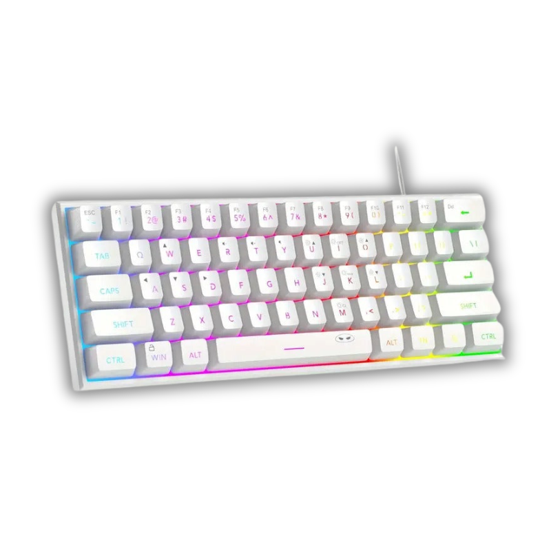 white gaming keyboard